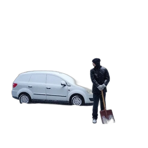 car, staff, umbrella, robot transparent PNG cut-out