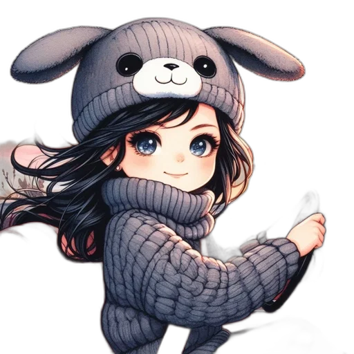 hat, animal, creature, anime transparent PNG cut-out