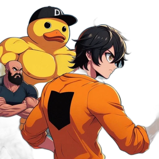 anime, concept art, cartoon, comic book art transparent PNG cut-out