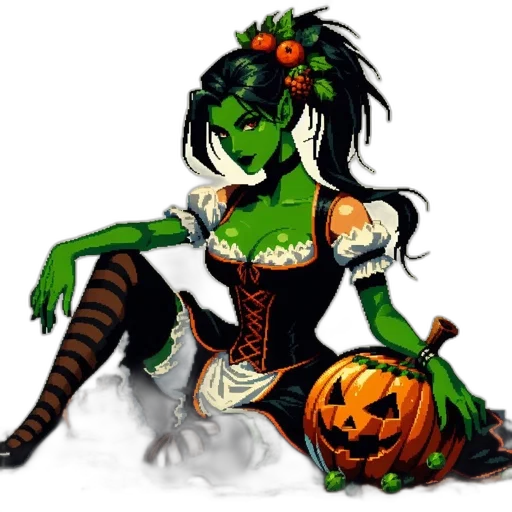 dragon, dress, staff, fantasy art transparent PNG cut-out