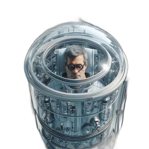 robot, mask, face, jacket transparent PNG cut-out