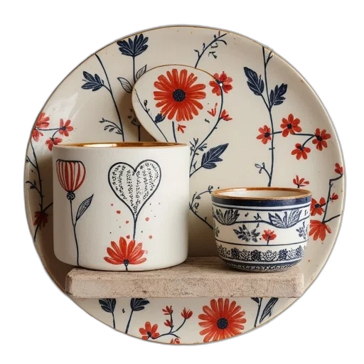 furniture, handprinted, ceramics, mother transparent PNG cut-out