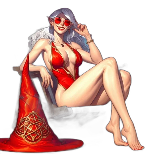 dress, staff, concept art, fantasy art transparent PNG cut-out