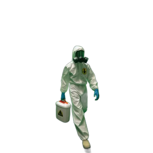 robot, staff, mask, jacket transparent PNG cut-out