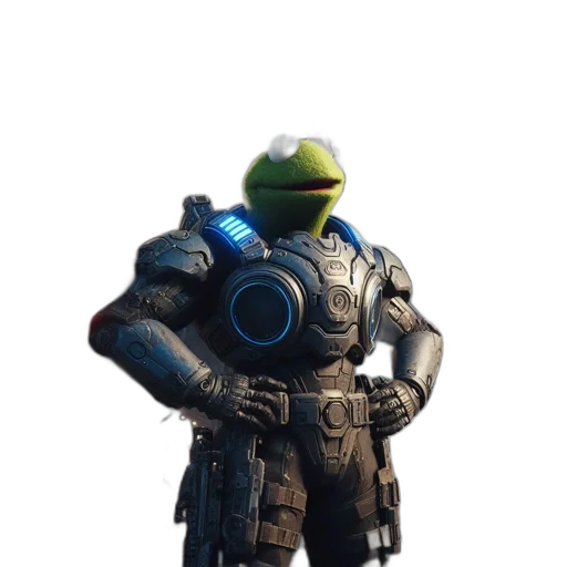 robot, staff, weapon, creature transparent PNG cut-out