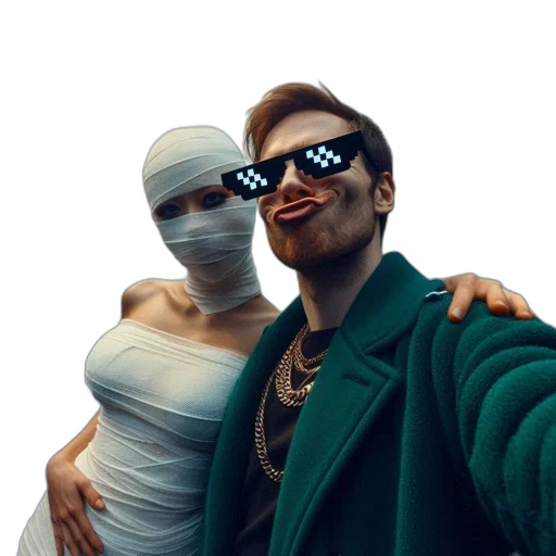mask, jacket, face, robot transparent PNG cut-out