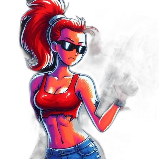 cartoon, comic book art, concept art, pixel art transparent PNG cut-out