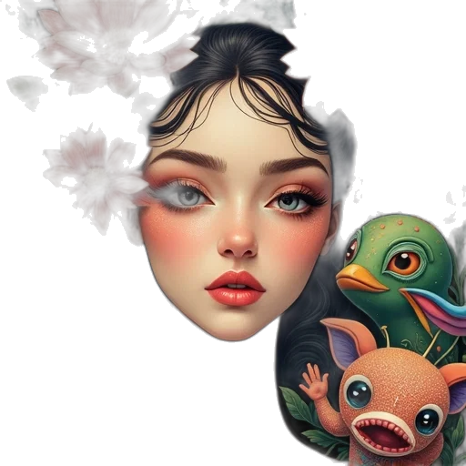 mask, dragon, face, creature transparent PNG cut-out