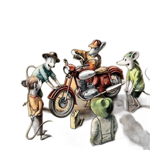 robot, car, concept art, comic book art transparent PNG cut-out
