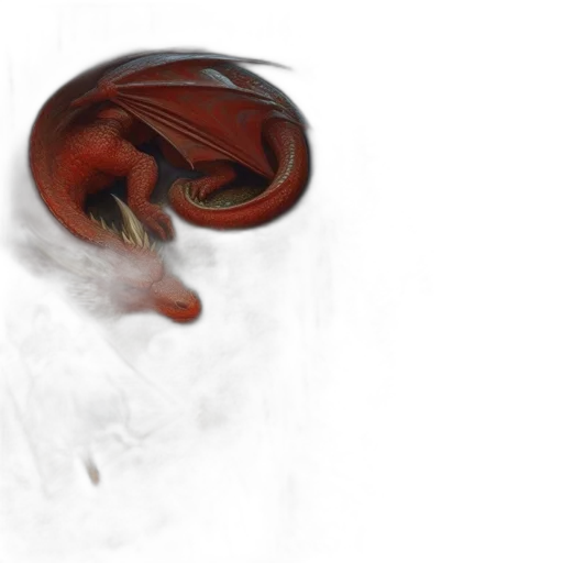 dragon, hair, mask, creature transparent PNG cut-out