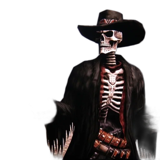 jacket, hat, staff, robot transparent PNG cut-out