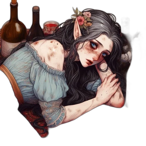 bottle, dress, face, mask transparent PNG cut-out