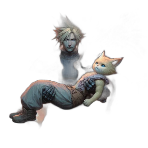 creature, staff, animal, mask transparent PNG cut-out