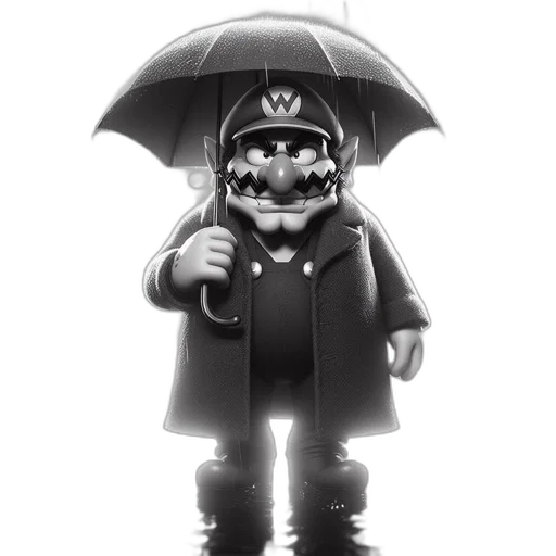 umbrella, mask, hat, creature transparent PNG cut-out