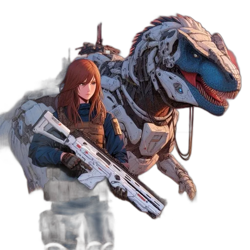 dragon, weapon, robot, creature transparent PNG cut-out