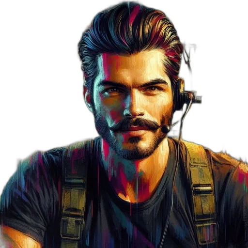 face, staff, hair, photorealistic transparent PNG cut-out