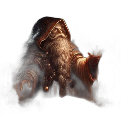 creature, hair, dragon, staff transparent PNG cut-out