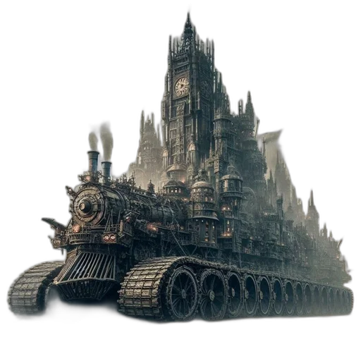 weapon, car, concept art, fantasy art transparent PNG cut-out