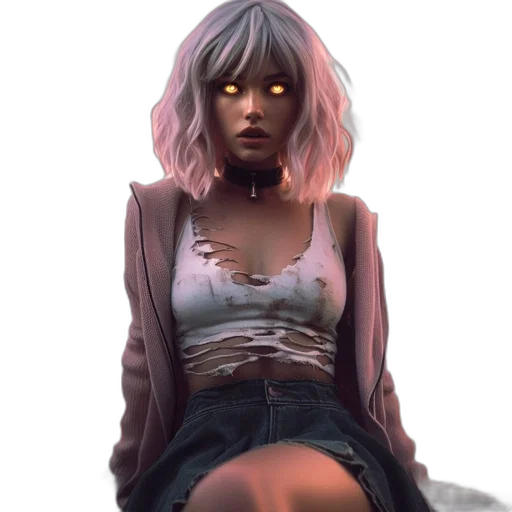 jacket, face, creature, dress transparent PNG cut-out