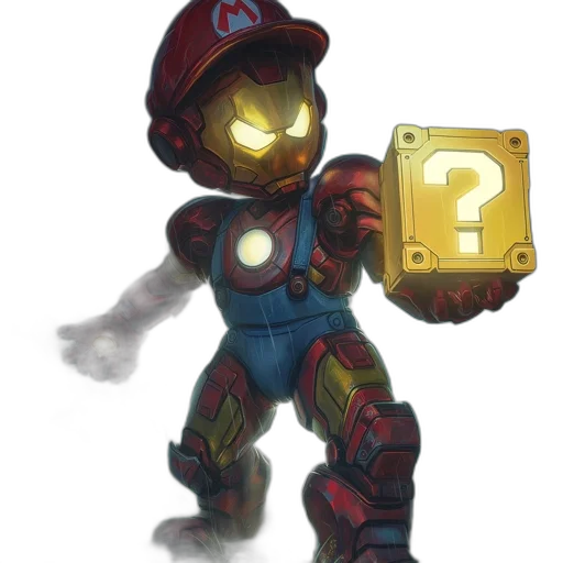 robot, weapon, concept art, pixel art transparent PNG cut-out