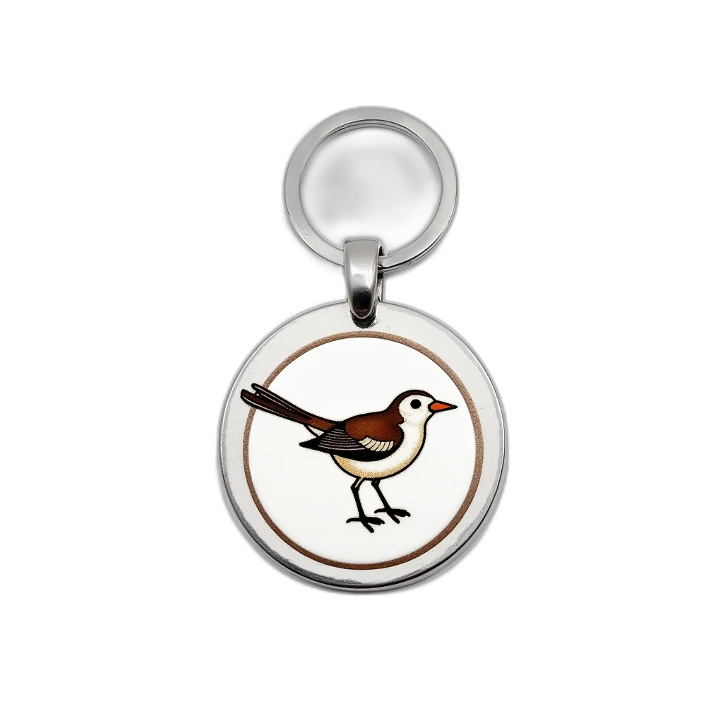 jewelry, silver, keychain, circular transparent PNG cut-out