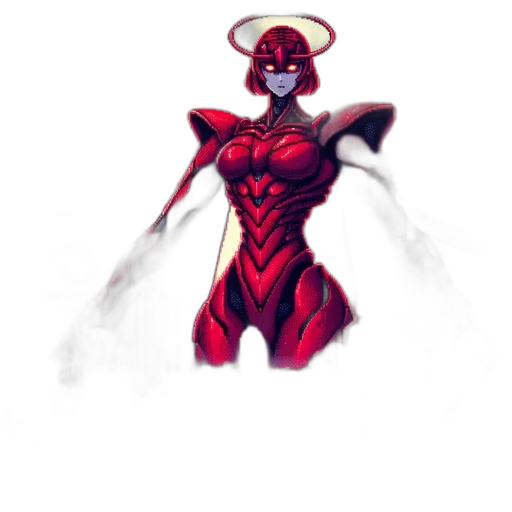 creature, robot, mask, staff transparent PNG cut-out