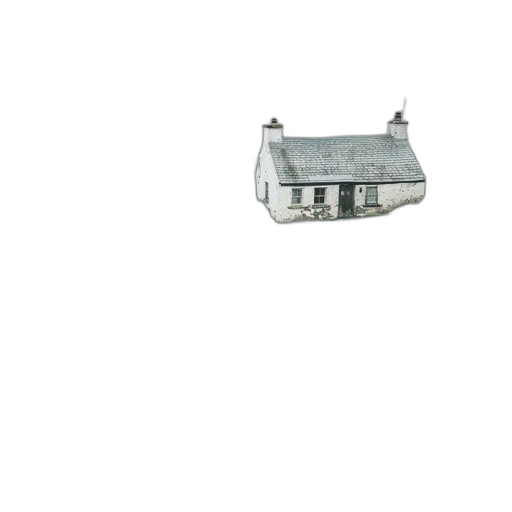 building, robot, umbrella, car transparent PNG cut-out