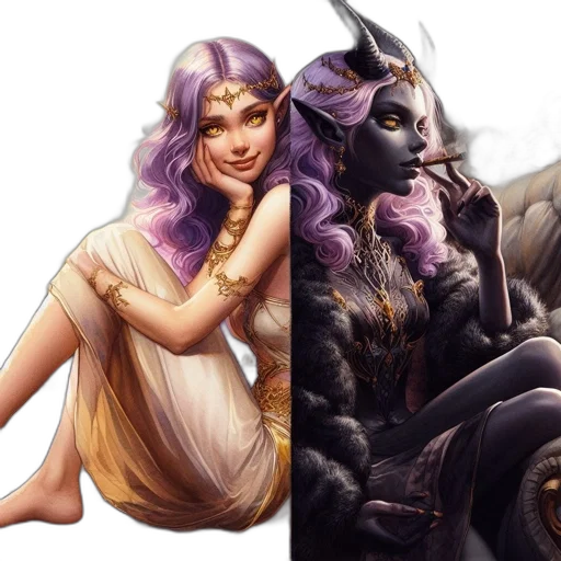 fantasy art, concept art, comic book art, pixel art transparent PNG cut-out
