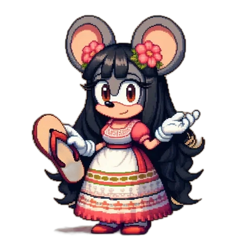staff, dress, mask, crown transparent PNG cut-out