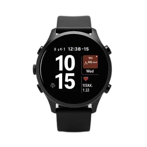 black, digital, watch, strap transparent PNG cut-out