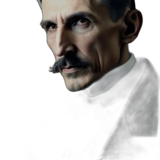 face, staff, photorealistic, oil painting transparent PNG cut-out