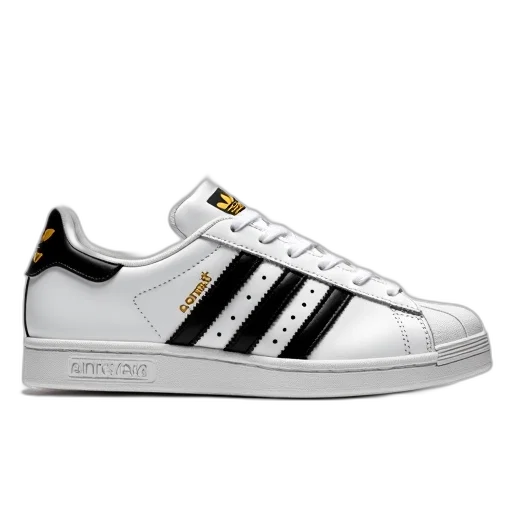 shoes, photorealistic, white, adidas transparent PNG cut-out