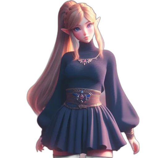 dress, crown, staff, jewelry transparent PNG cut-out
