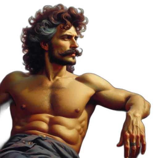photorealistic, oil painting, concept art, fantasy art transparent PNG cut-out