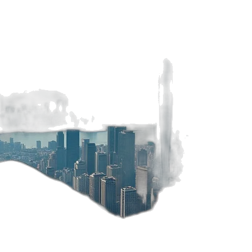 building, concept art, 3d render, photorealistic transparent PNG cut-out