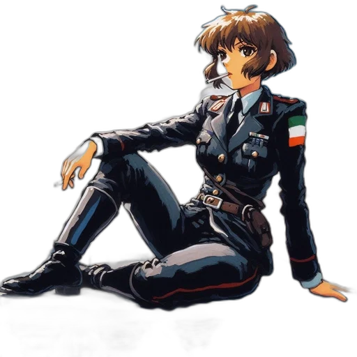 jacket, robot, concept art, pixel art transparent PNG cut-out