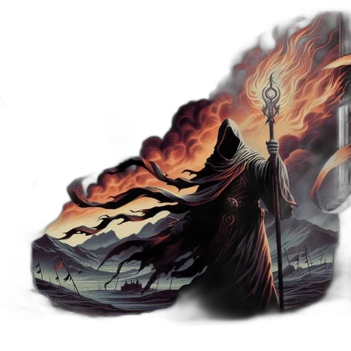 shoes, dragon, sword, fantasy art transparent PNG cut-out