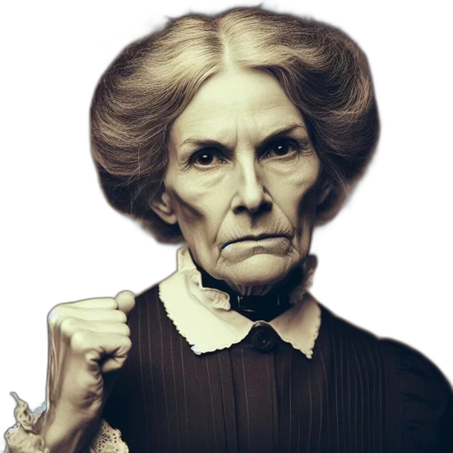face, photorealistic, elderly, woman transparent PNG cut-out