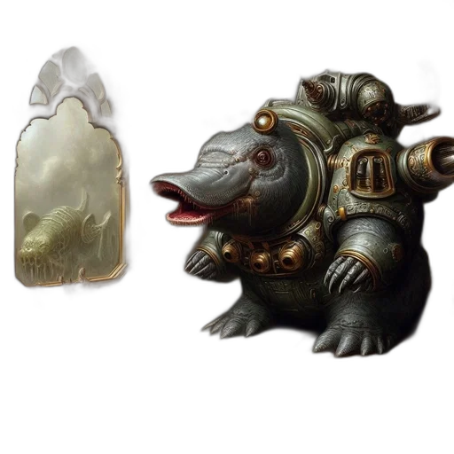 mask, creature, dragon, jewelry transparent PNG cut-out