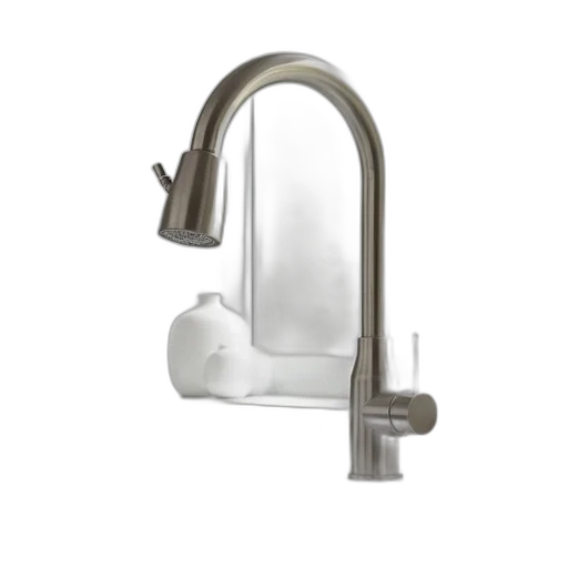 3d render, delta, faucet, pull transparent PNG cut-out