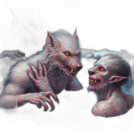 creature, concept art, fantasy art, photorealistic transparent PNG cut-out
