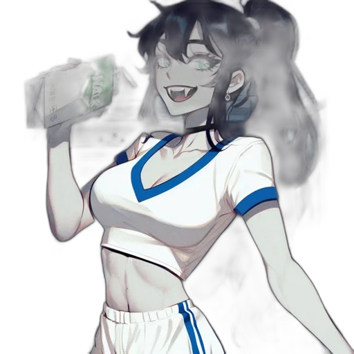 dress, staff, concept art, vaporwave transparent PNG cut-out