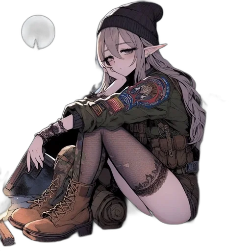 weapon, jacket, shoes, hat transparent PNG cut-out
