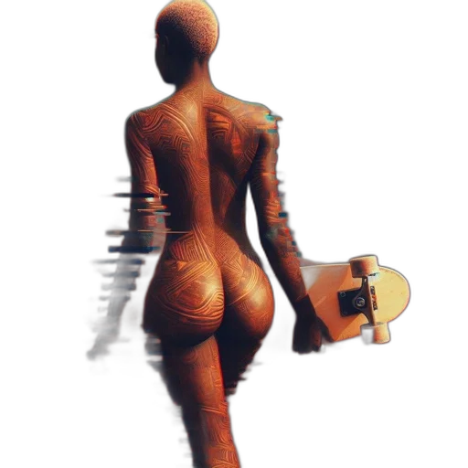 robot, dress, weapon, staff transparent PNG cut-out