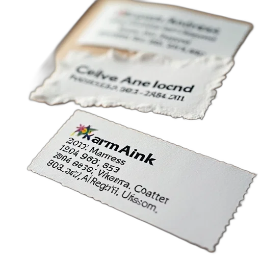3d render, business, address, labels transparent PNG cut-out
