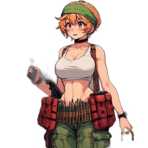weapon, dress, staff, anime transparent PNG cut-out