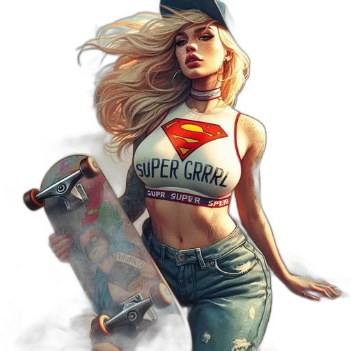 comic book art, concept art, fantasy art, photorealistic transparent PNG cut-out