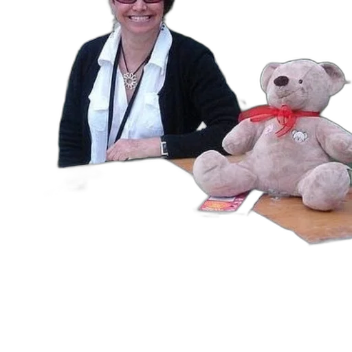 staff, woman, sits, table transparent PNG cut-out