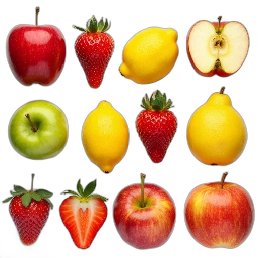 food, crown, photorealistic, 3d render transparent PNG cut-out
