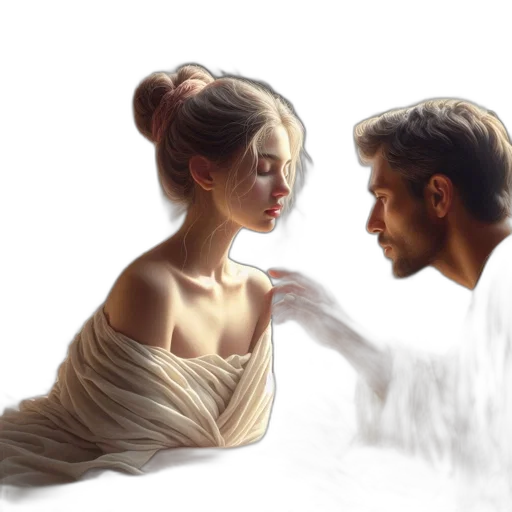 dress, photorealistic, fantasy art, oil painting transparent PNG cut-out